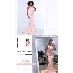 Zoey Grey Blush Prom Dress!